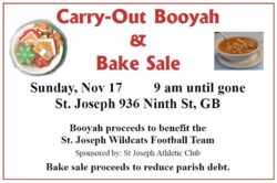 Carry-Out Booyah & Bake Sale @ St. Joseph Parish | Green Bay | Wisconsin | United States